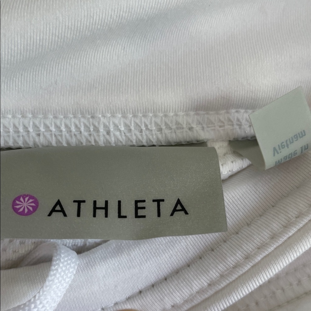 Athleta Womens LARGE White Ace Tennis Skort Layered Ruffle Hem Athletic Skirt - Picture 2 of 10